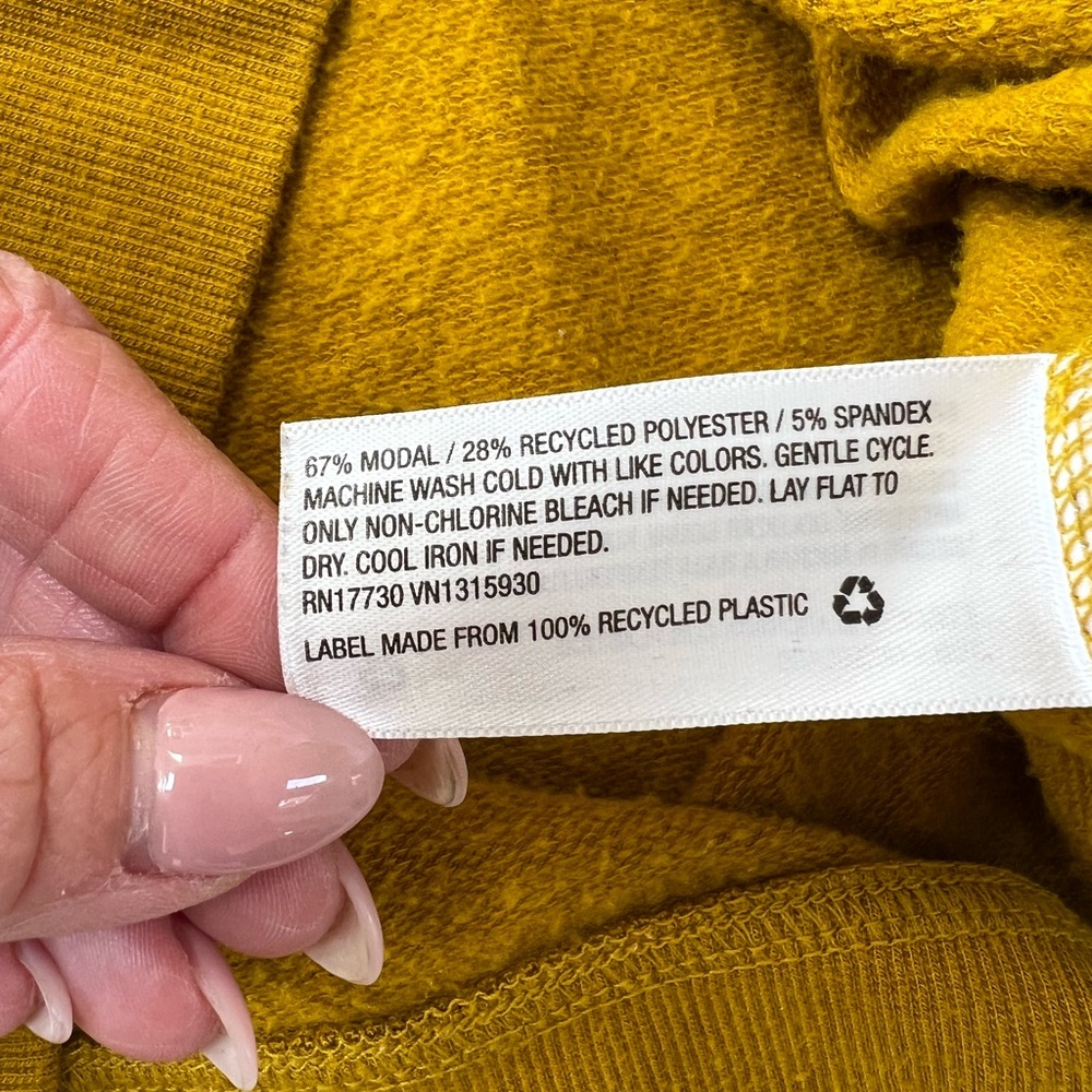 a new day Mustard Yellow Pleated Midi Skirt with Matching Sweatshirt Top - Picture 7 of 11